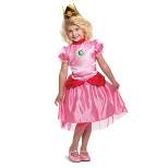 Toddler Super Mario Princess Peach Halloween Costume Dress with Headpiece 2T