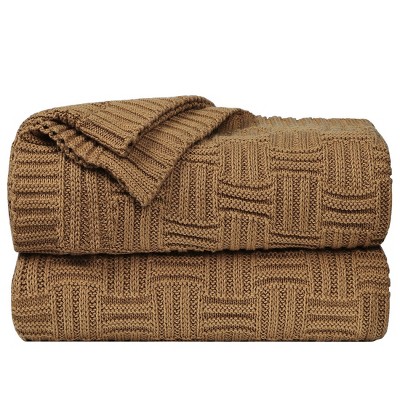 Knitted Soft 100% Cotton Home Bed Blankets - Piccocasa : Target