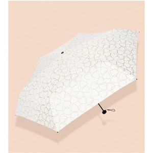 Clotth Folding Umbrella for Rain - Light and Portable, Rain or Shine, Manual Operation, Fiber Sun Umbrella, Vinyl Print - 1 of 4