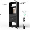 Aheaplus 8 FT Closet Organizer with Mirror, Closet System with Drawer and Extendable Hanging Rod - 2 of 4