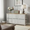 CAVINAS Fabric Drawers Dresser for Bedroom,Metal Frame Tall Storage Cabinet with Wood Top,Chest of Drawers for Bedroom,Entryway,Living Room - 2 of 4