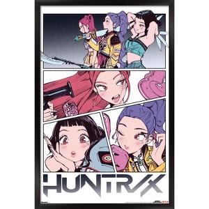 Trends International Netflix KPop Demon Hunters (2025) - Huntrix Manga Panels Framed Wall Poster Prints - 1 of 4