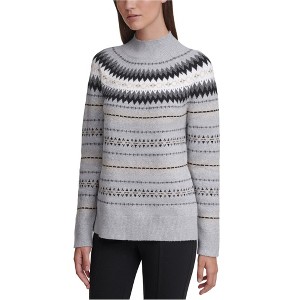 Calvin Klein Womens Mock-Neck Pullover Sweater - 1 of 1
