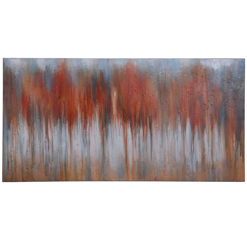 Fire Foliage Hand Painted Canvas Red - StyleCraft, 1 of 7