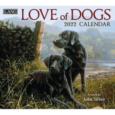 2022 Wall Calendar 12 Month 13.4"x24" Love of Dogs - Lang