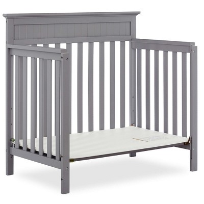 Steel Grey Pinewood 4-in-1 Convertible Mini Crib