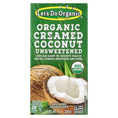 Edward & Sons Let's Do Organic Organic Creamed Coconut Unsweetened 7 oz