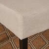 Vynxaria Beige Dining Chair Set of 2 with Wood Legs - 4 of 4