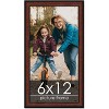 PosterPalooza | Panoramic Decor Brown Picture Frame - UV Acrylic, Foam Board Backing, Hanging Hardware - 2 of 4