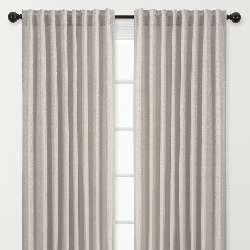 Chanasya 2pk Embossed Textured Sheer Window Curtain Panels - Set Of 2 ...