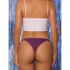 Allegra K Women's V-waisted Ruched Invisibles Breathable No Trace Thongs 3 Packs - 2 of 4