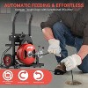 50ft Drain Cleaning Machine, 1/2 Inch Electric Drain Auger with 6 Cutters & Foot Switch, Portable Sewer Snake for 2" to 4" Pipes - 3 of 4