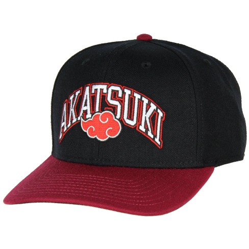 Naruto Akatsuki nuvens vermelhas Bonnet Caps, Casual Hip Hop malha