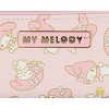 My Melody Allover Design Faux Leather Full Zip Wallet Metal Logo Badge - 2 of 4