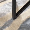 ORRD Round Tempered Glass Coffee Table with Solid Wood Base, Modern Transparent Table for Living Room or Study - 4 of 4