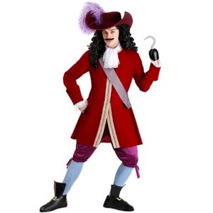 HalloweenCostumes.com Adult Deluxe Disney Captain Hook Costume | Disney Costumes - 1 of 4