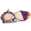 Allegra K Women's Tie Dye Lace Up Stiletto Heel Sandals - 4 of 4