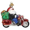 Old World Christmas 3.5 Inch Biker Santa Motorcycle Tree Ornaments - 2 of 3