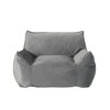Airsurfer Large Charcoal Gray Bean Bag Chair Cozy Relaxation Bean Bag Comfort Seating for Living Room Relaxation - 2 of 4