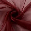 GoodGram 2 Piece Spooky Halloween Decor Organ Blood Burgundy Colored Rod Pocket Sheer Voile Window Curtains - 63 in. Long - 2 of 3