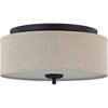 Quoizel Lighting Blanche 3 - Light Flush Mount in  Matte Black - 3 of 4