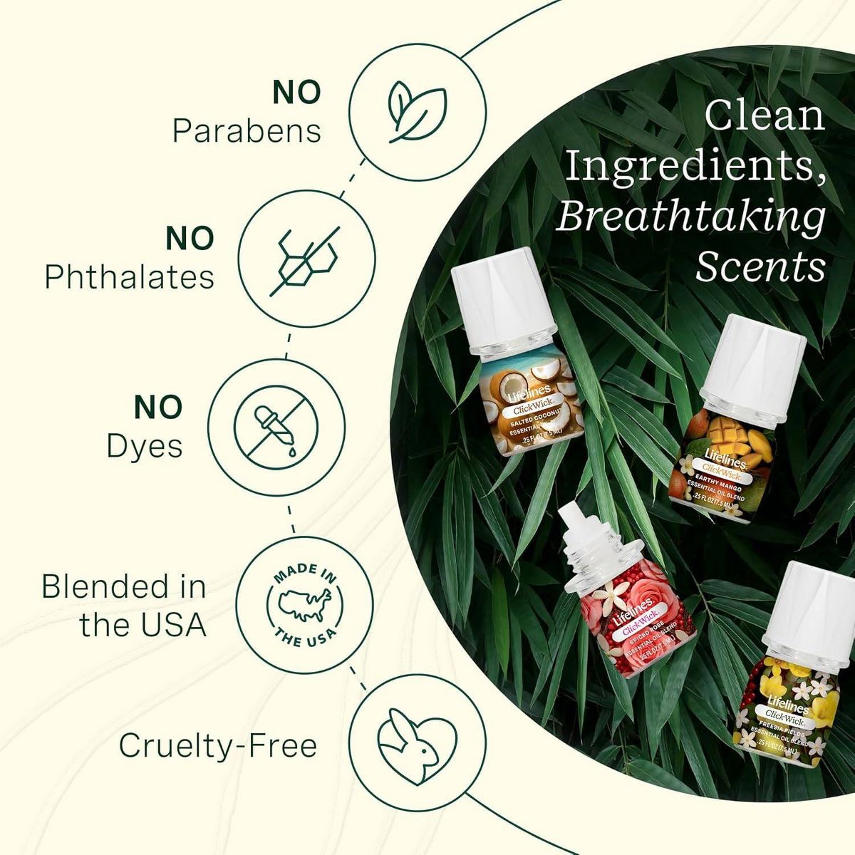 Lifelines 4pk Clickwick Lush Earth Collection Essential Oils - thumbnail 6