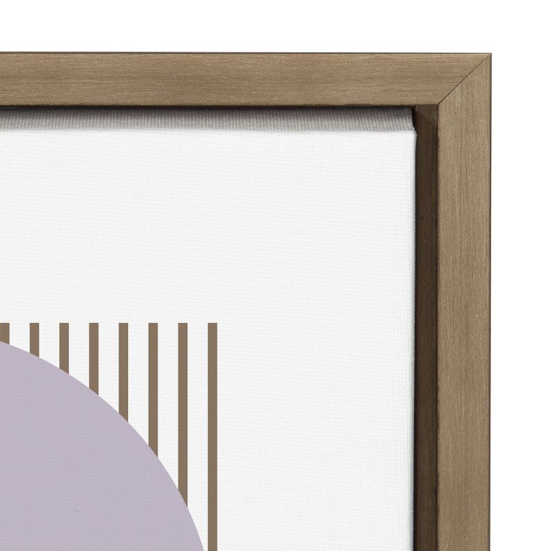 Kate and Laurel Sylvie Minimalist Shapes and Lines in Sage and Lilac Framed Canvas by Apricot and Birch, 23x33, Gold, 4 of 10