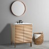 JONATHAN Y VAN1004 Calandre 20 in. W x 18 in. D x 33 in. H Thin Linear Slat Modern 2-Shelf Bath Vanity Cabinet Only (Sink Basin not Included) - 2 of 4
