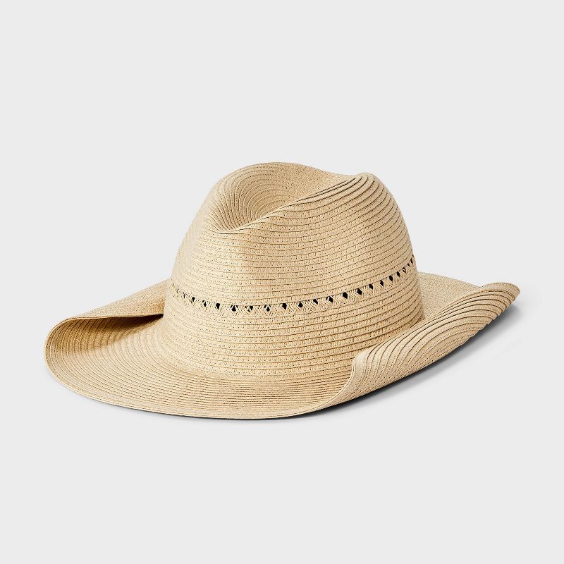 Straw Rolled Western Hat - Shade & Shore™ Natural