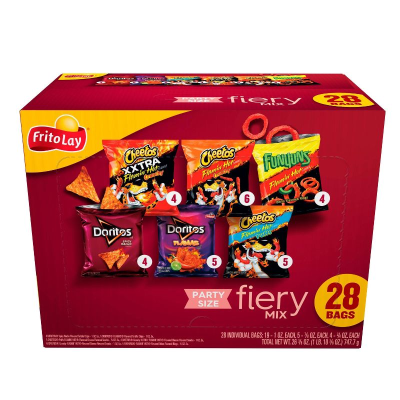 Frito-Lay Variety Pack Spicy Party Mix Cube - 28ct, 1 of 10