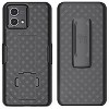 Nakedcellphone Slim Case with Stand and Belt Clip Holster for Motorola Moto G Stylus 5G (2023) - Black - 2 of 4