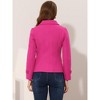 INSPIRE CHIC Women's Notched Lapel Double-Breasted Pea Coat - 4 of 4