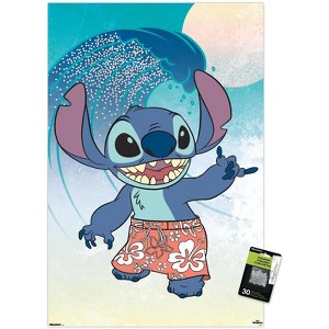 Trends International Disney Lilo And Stitch: Beach Vibes - Hang Loose Unframed Wall Poster Prints - 1 of 4