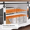 Farmhouse TV Stand for 70 Inch TV, Industrial Entertainment Center with Sliding Barn Doors & Storage - 4 of 4