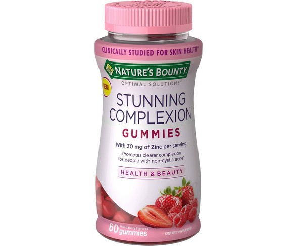 Optimal Solutions Stunning Complexion Gummies - Berry - 60ct