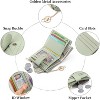 BEAFUP Wallets for Women,Leather RFID Blocking,Bifold Small Zipper Pocket Wallet,Card Case Purse with ID Window,Applies to Gift - 4 of 4
