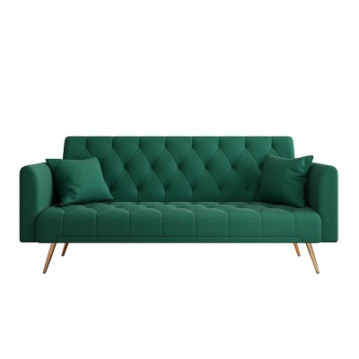 NicBex 71 Inch Velvet Convertible Love Seat Sofa Retro Style Upholstered Sofa Couch for Small Living Room,Bedroom