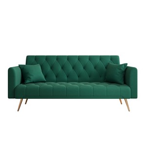 NicBex 71 Inch Velvet Convertible Love Seat Sofa Retro Style Upholstered Sofa Couch for Small Living Room,Bedroom - 1 of 4