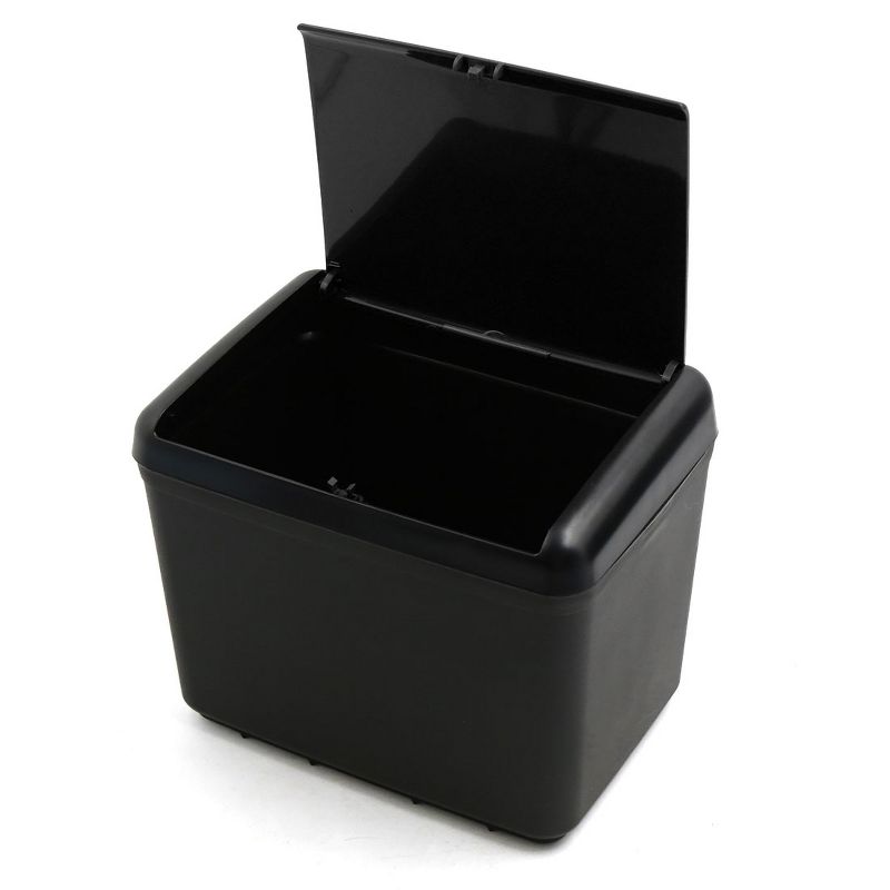 Unique Bargains Plastic Auto Car Trash Rubbish Can Garbage Dustbin Holder Storage Box Black, 2 of 5
