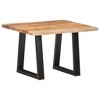 vidaXL Coffee Table Brown, Black Solid Acacia Wood, Powder-Coated Iron - 2 of 4