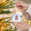 Snowman Ornaments, Christmas Ornaments, Crystal Glass Ornament Decoration for Christmas Tree, Xmas Holiday Decoration - 2 of 3