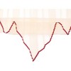 INSPIRE CHIC Women's Pleated Chiffon Contrast Color Trim Semi Sheer Stretchy Gauze Neck Scarves 1Pc - 4 of 4