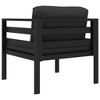 VidaXL Single Sofa with Cushions Aluminum Anthracite - 4 of 4