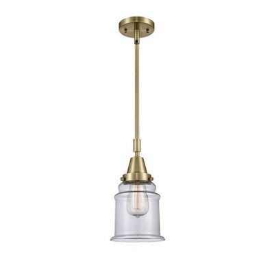 Canton - 1 Light Stem Hung Mini Pendant In Industrial Style-11.13 Inches Tall and 6.5 Inches Wide