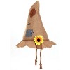 HalloweenCostumes.com    Scarecrow Costume Kid's Hat, Gray/Yellow/Brown - 2 of 3