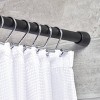 iDESIGN Metal T Bar Shower Curtain Hooks Rust Resistant Rings Set of 12 - 4 of 4