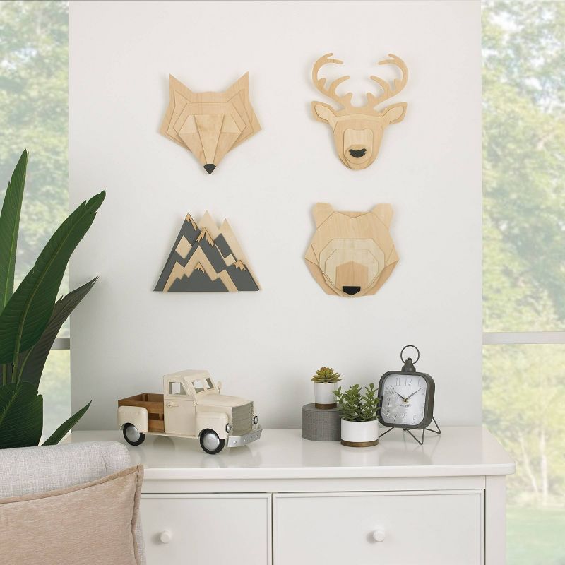 Little Love by NoJo Natural Wood Wall Decor - Fox 3D, 6 of 7