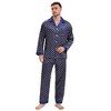 INSPIRE CHIC Men's 2 Pieces Button Down Printing Sleepshirt Casual Pattern Pajamas Set - 4 of 4