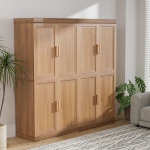 PexFix Wood Grain Storage Cabinet Bookshelf for Living Room Office Bedroom - 1 of 4