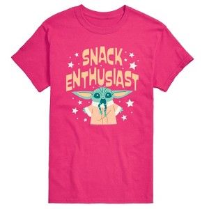Men's - Star Wars - The Mandalorian Snack Enthusiast Grogu Short Sleeve Graphic T-Shirt - 1 of 4